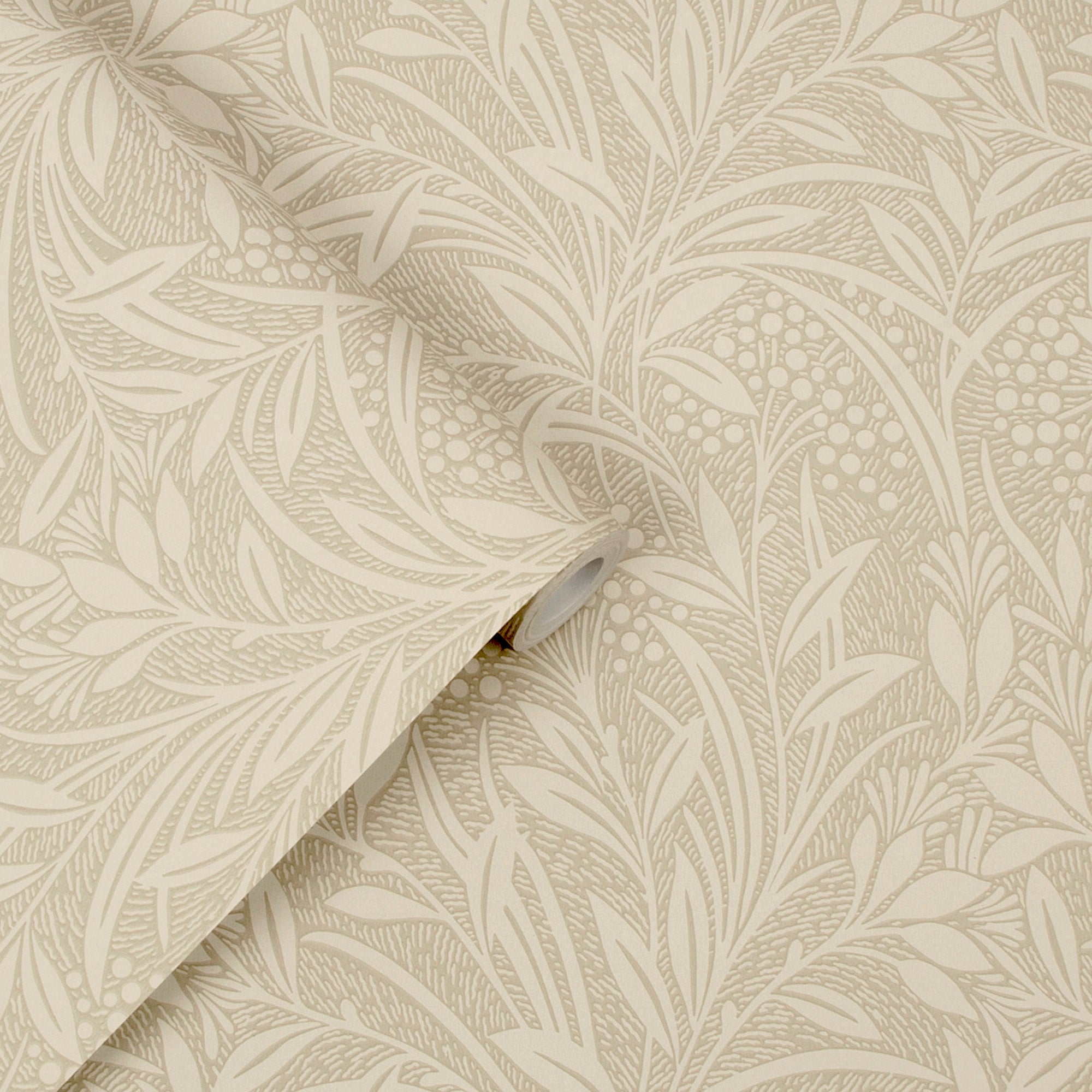 Laura Ashley Barley Behang - Planten - 10mx52cm - Beige