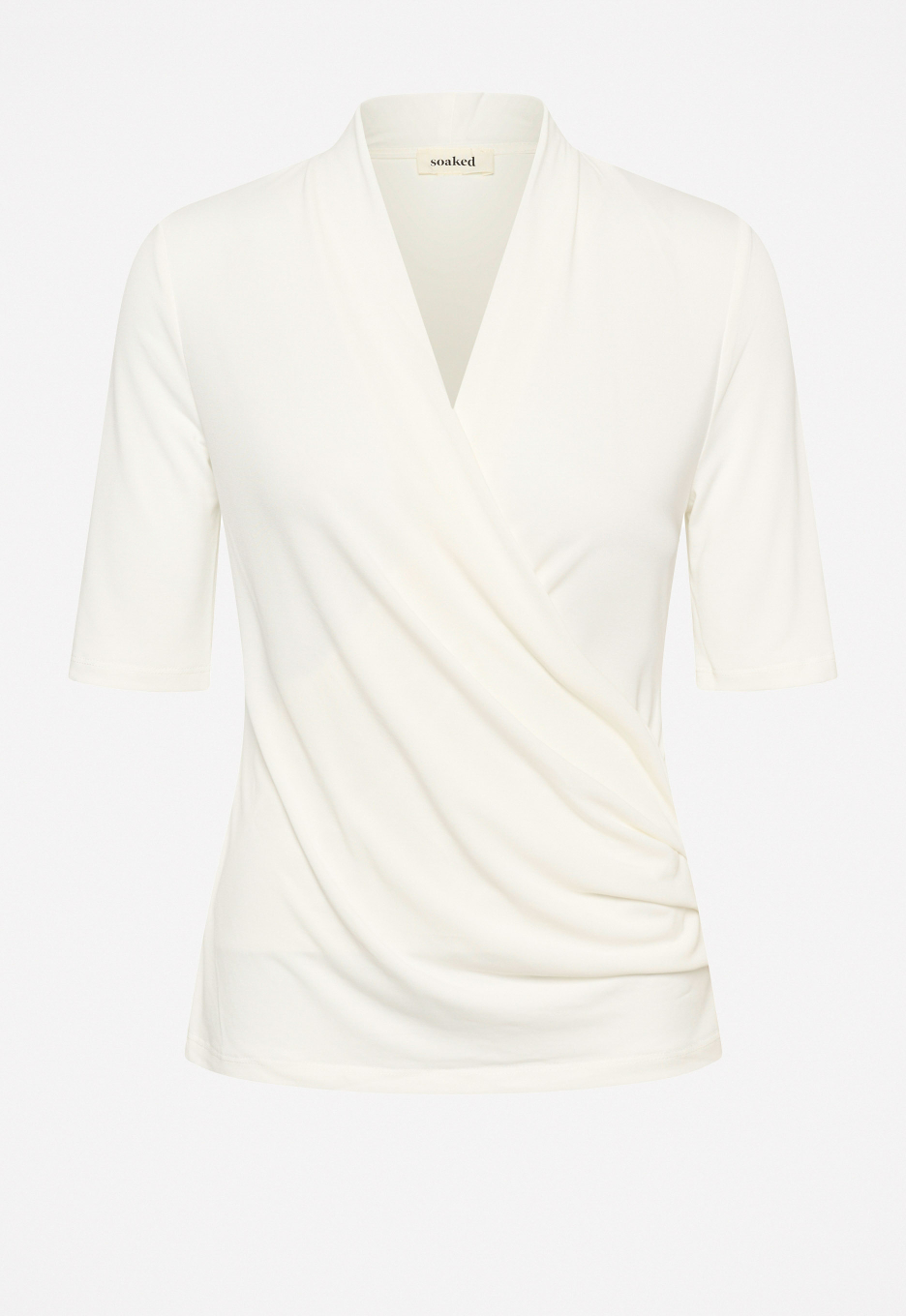Soaked Columbine Wrap Blouse