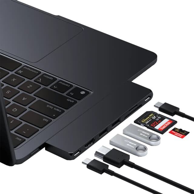 Satechi USB-C Pro Slim USB-hub (midnat)