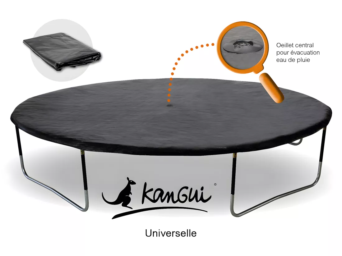 Kangui - Bâche de protection adaptable à tous trampolines de diamètre 250 cm