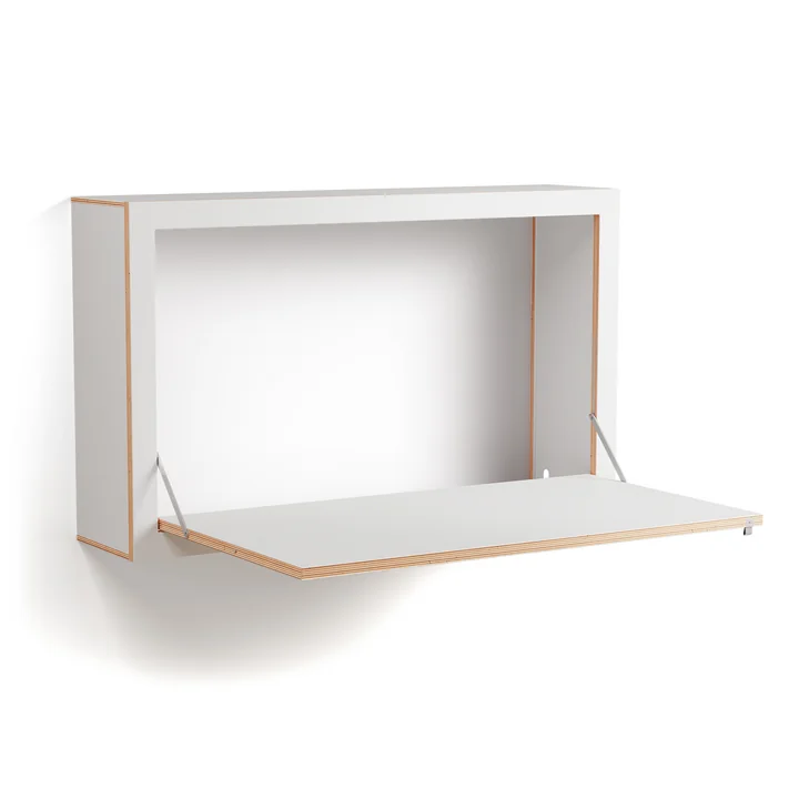 Ambivalenz - Fläpps Sekretär/in 100 x 60 x 20 cm, weiss
