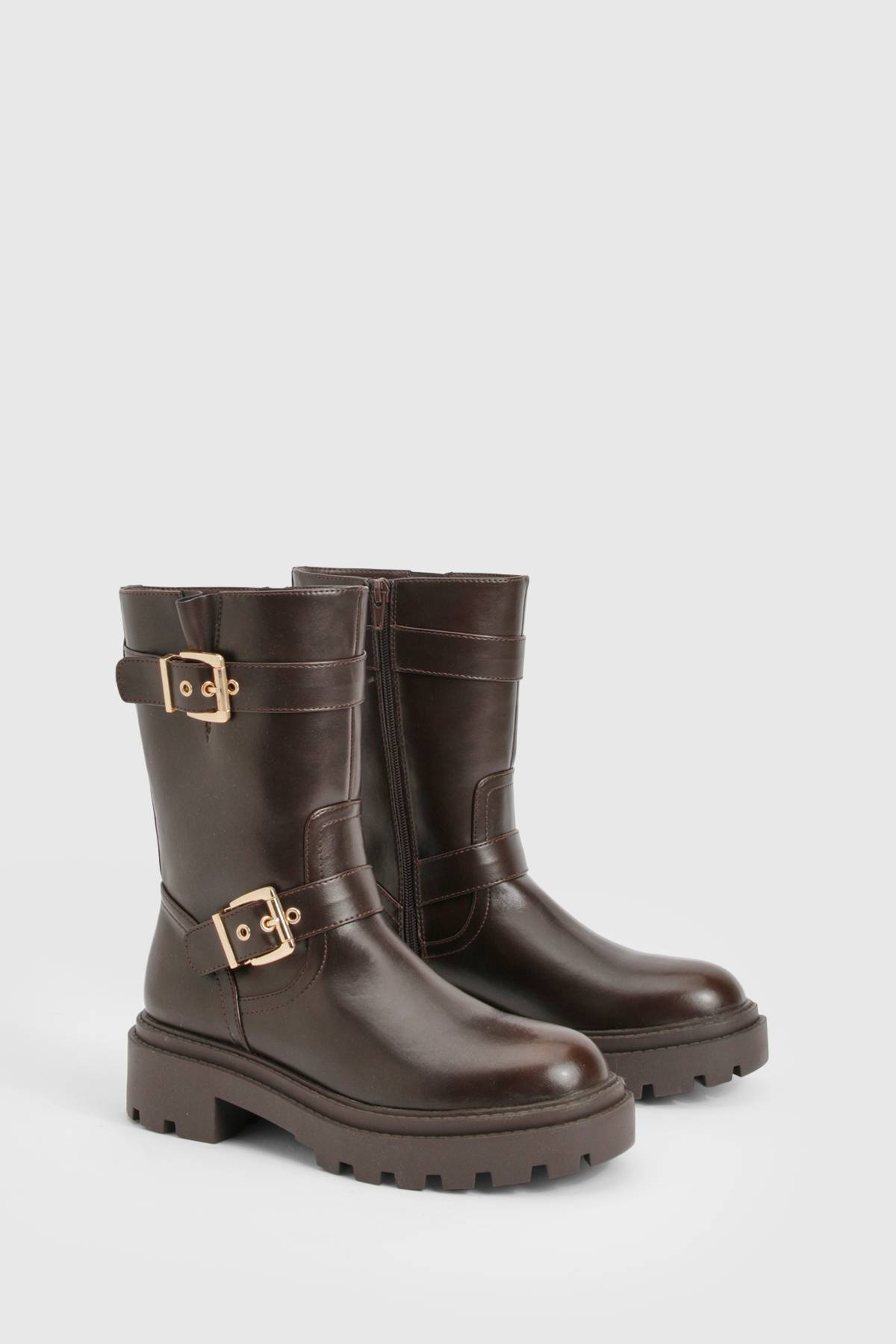 boohoo Bottes de randonnée avec détails à double boucle