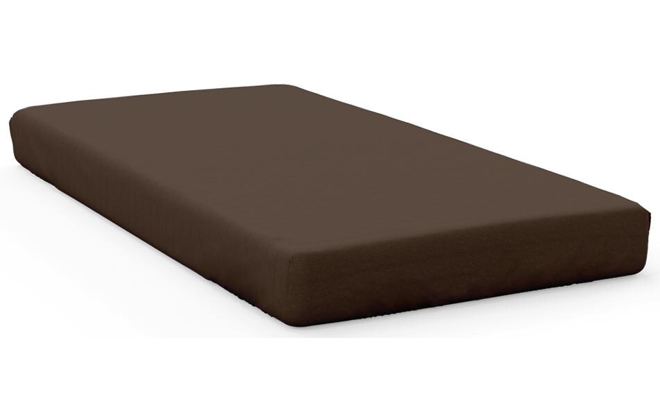 Fixleintuch Deluxe 90-120 x 200-220 cm, SchokoladeSpannbettlaken