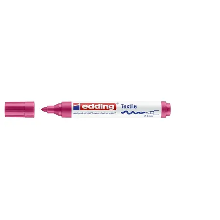 edding 4500 Textilmarker, 2-3mm, carmin