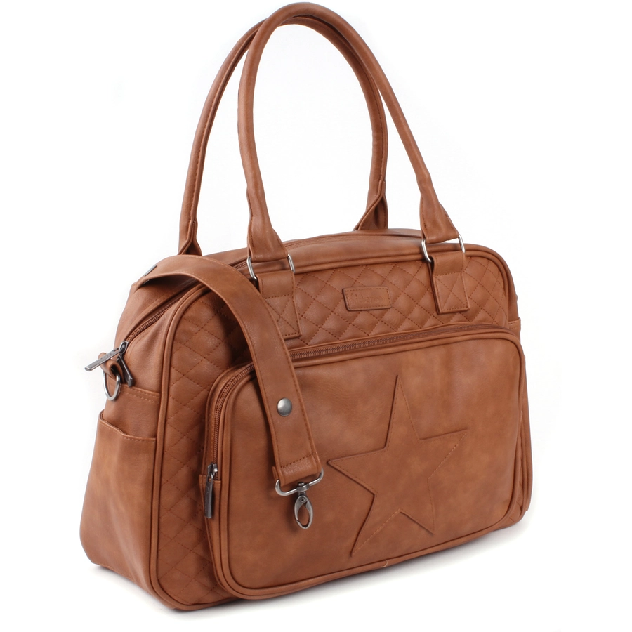 Kidzroom Wickeltasche Coloured Stars Cognac
