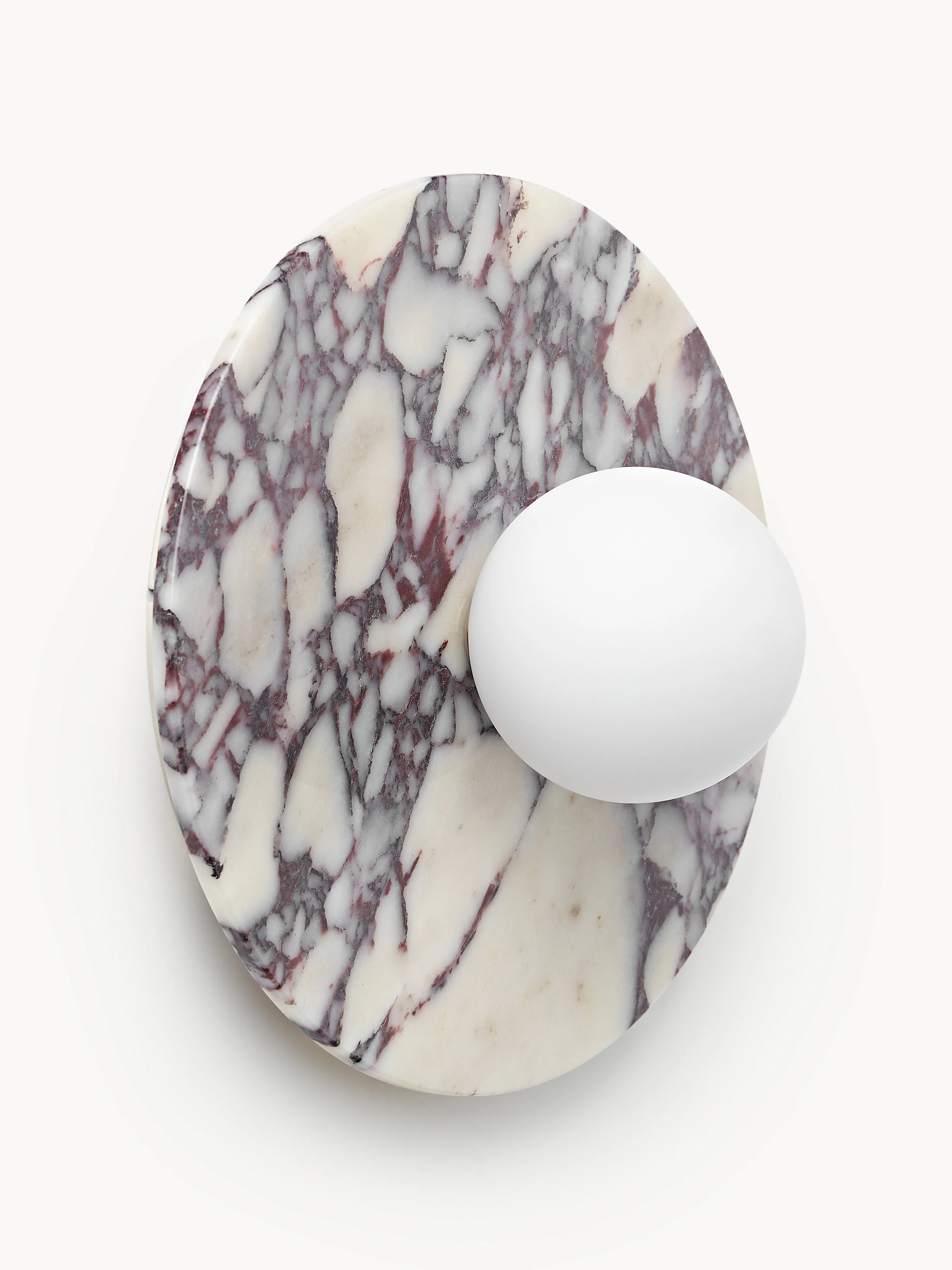 Wand- en plafondlamp Cehlani van Calacatta Viola marmer