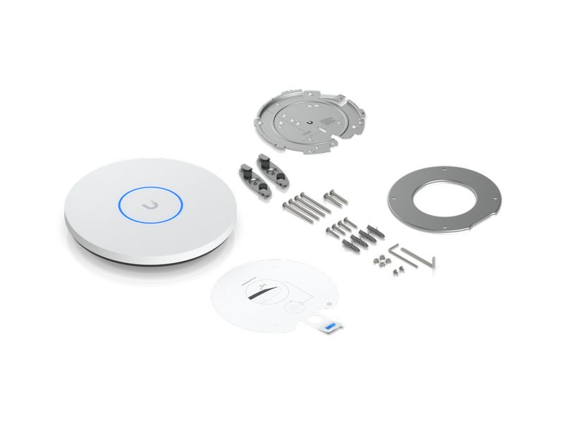 Ubiquiti Access Point Unifi U7 Pro XG Weiss An der Decke montierter 6-Stream WiFi 7 AP mit 10/5/2.5/1 GbE-Unterstützung