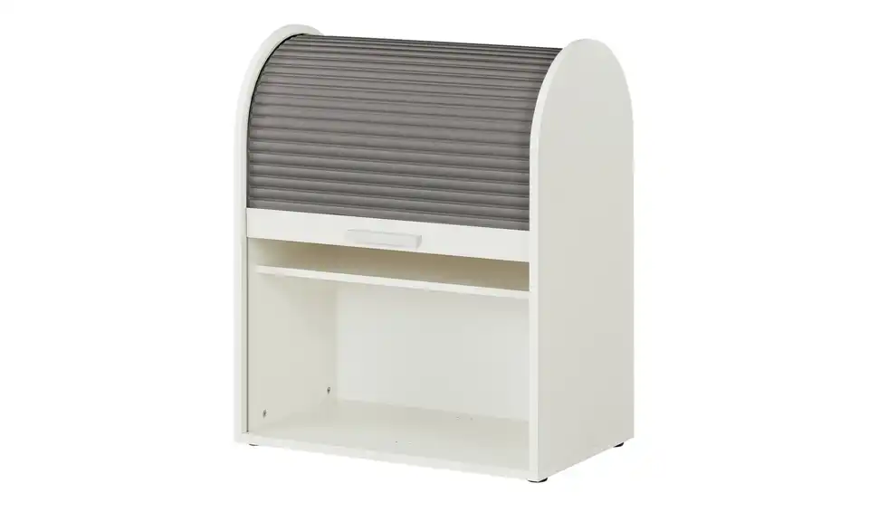 Jalousieschrank Euphrat 86 cm 69 cm Weiß, Graphit
