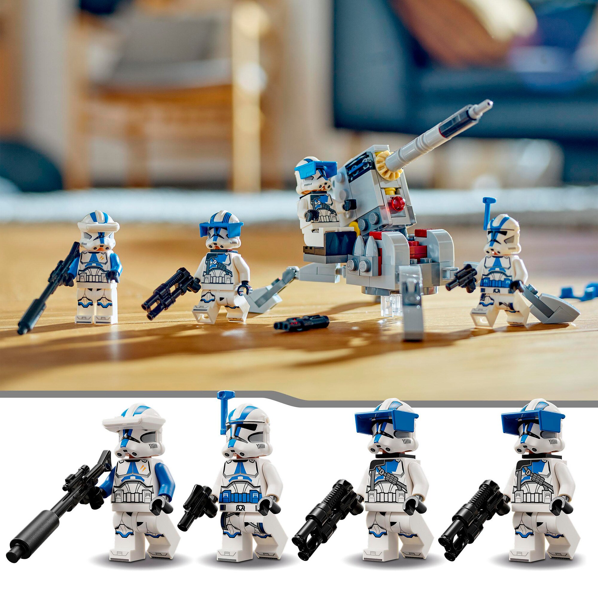 LEGO Konstruktionsspielzeug Star Wars 501st Clone Troopers Battle Pack