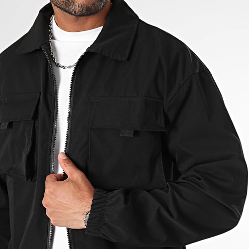 Ensemble Veste Zippée Et Pantalon Cargo 1070521 Noir
