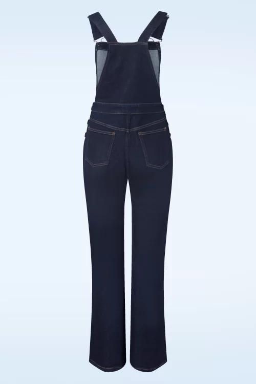 King Louie Salopette Walker Denim in indigo blauw