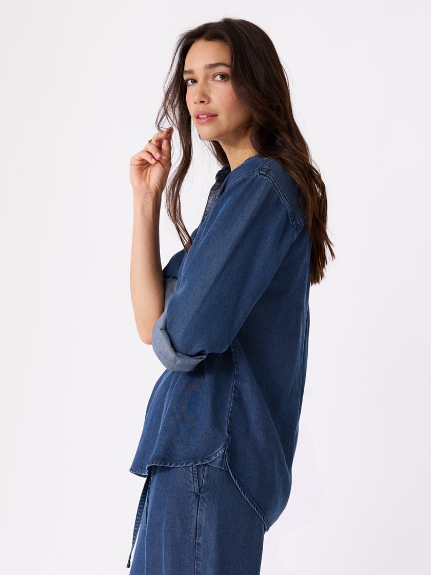 Aida skjorte Dark Denim