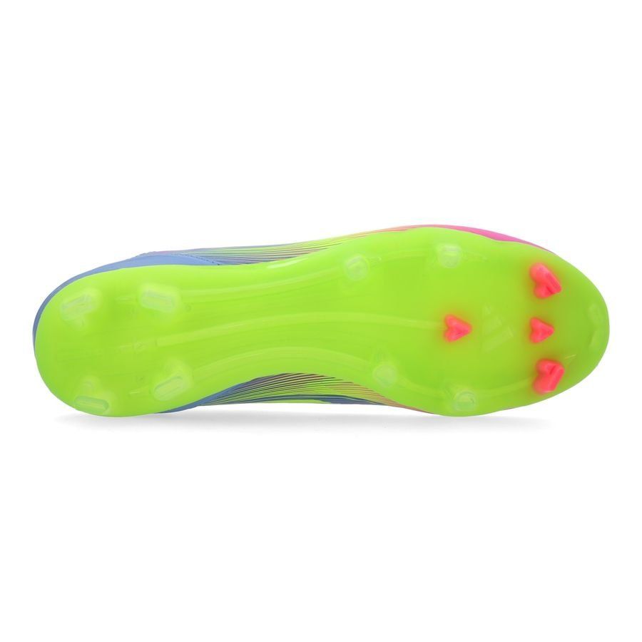 adidas F50 League Mid FG/AG Celestial Victory - Blue Fusion/Lucid Lemon/Lucid Pink Femme