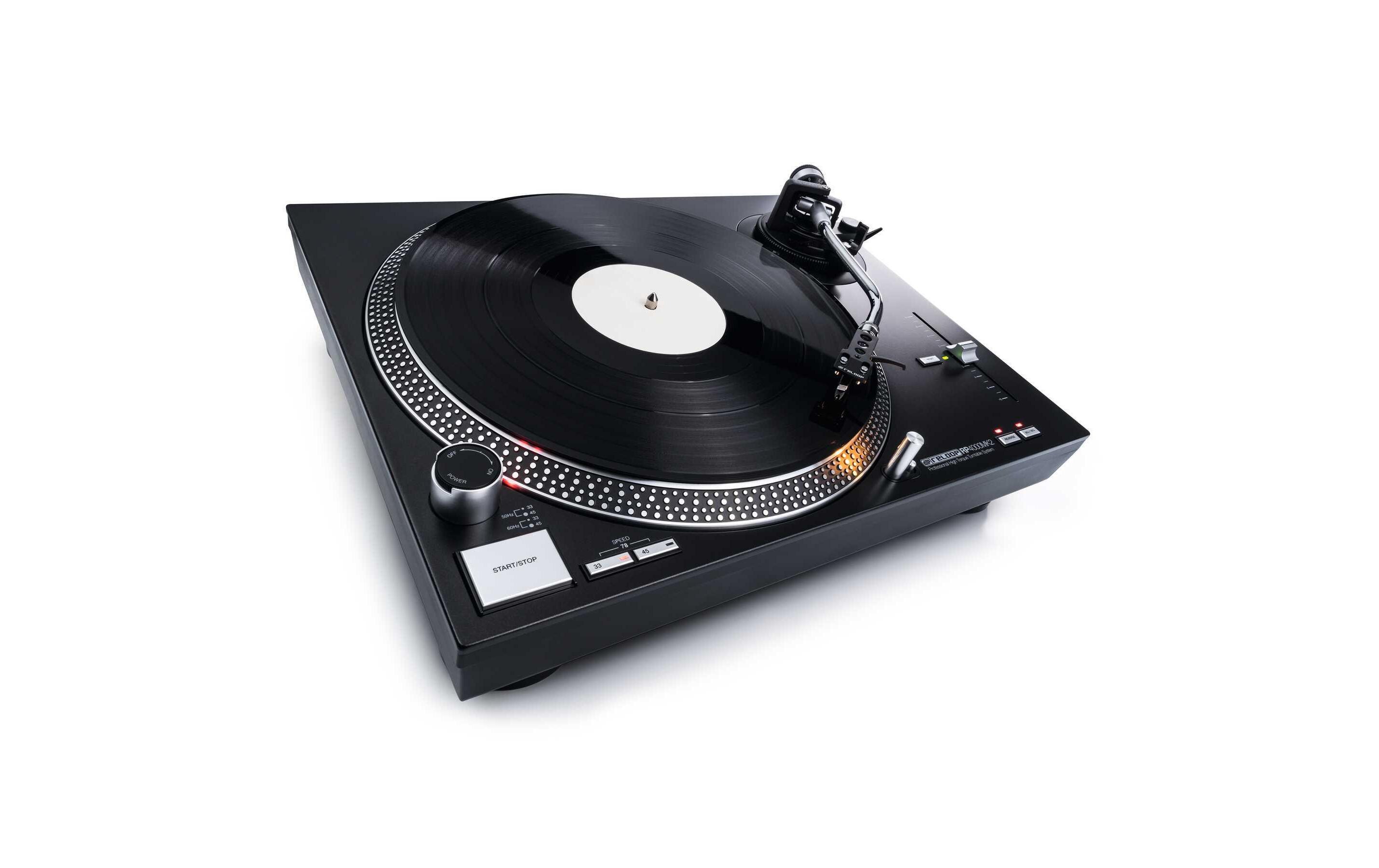 Plattenspieler RP-4000MK2 Schwarz<br>DJ-Plattenspieler mit quarzgesteuertem High-Torque-Direktantrieb