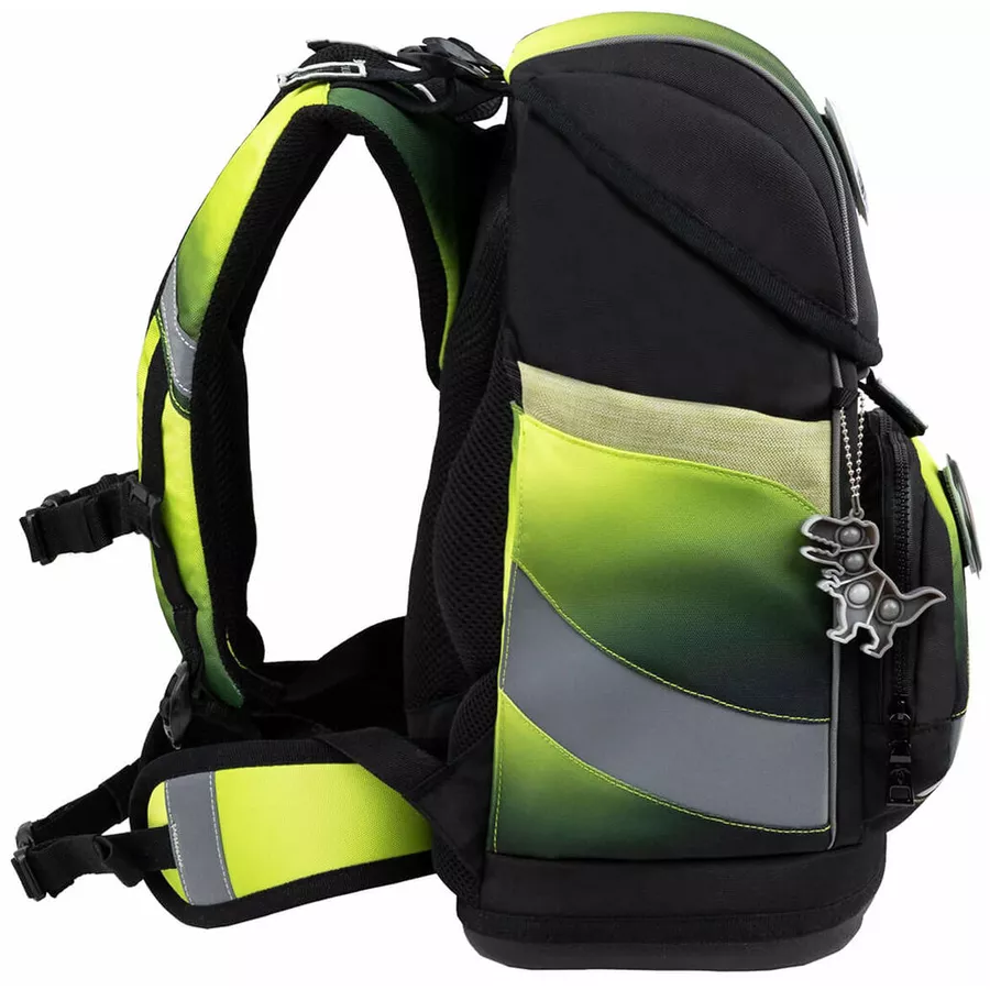 Belmil Schulranzen Premium Smarty Plus Set 5-teilig Black Green