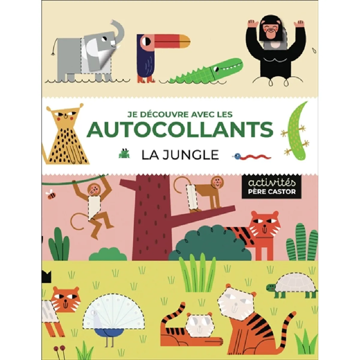 La jungle : je découvre avec les autocollants