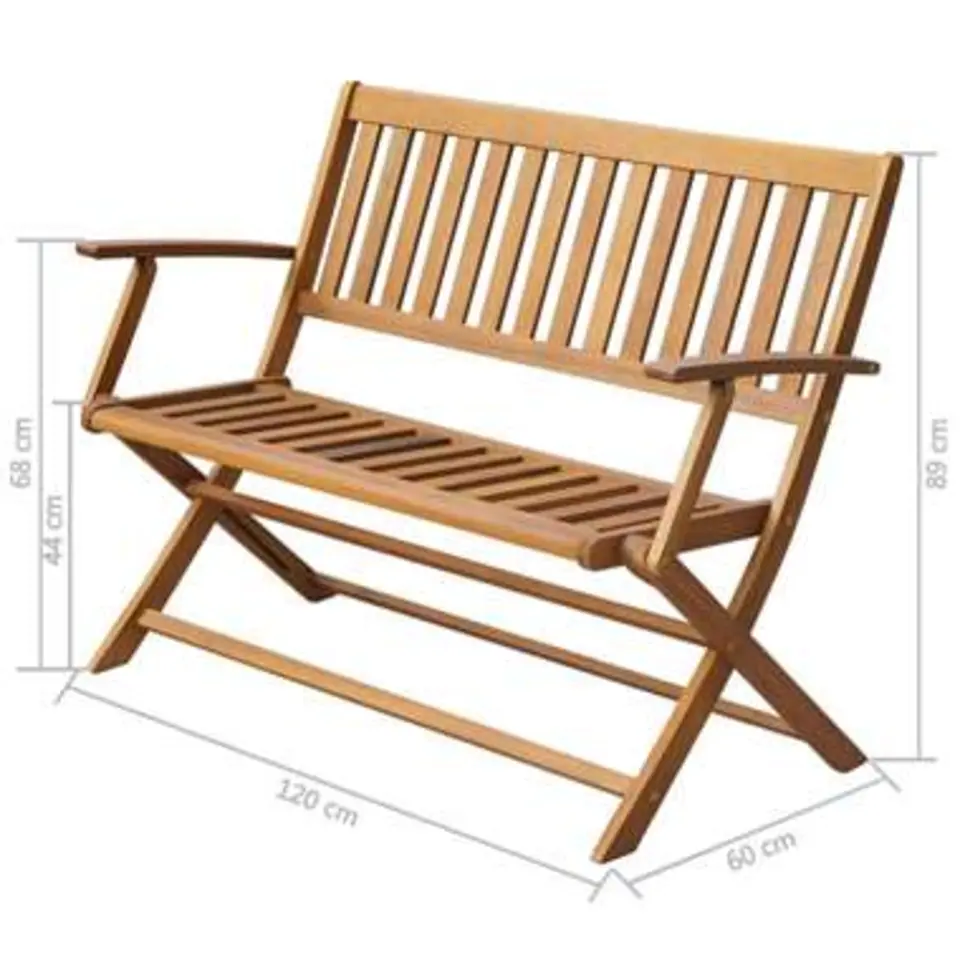 vidaXL - Tuinbank - Bruin - Hout