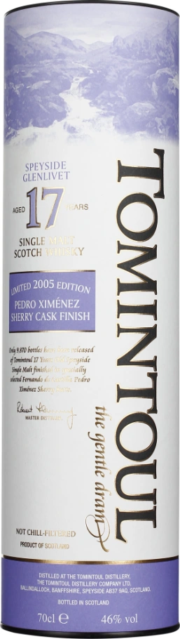 TOMINTOUL 17 YEARS 2005 PX SHERRY FINISH 70CL