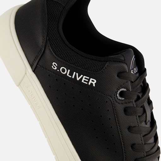 S.Oliver Sneakers zwart Imitatieleer
