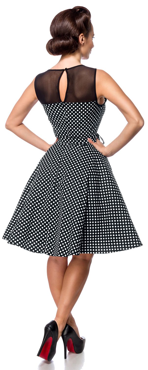 Swing Dress with Mesh Insert | Belsira Robe mi-longue