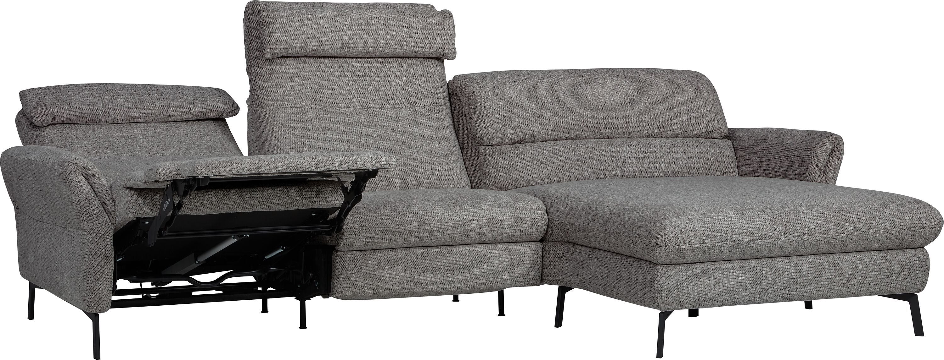 SEBO Ecksofa - Mittelgrau / B: 284.0 cm x T: 161.0 cm x H: 84.0 cm
