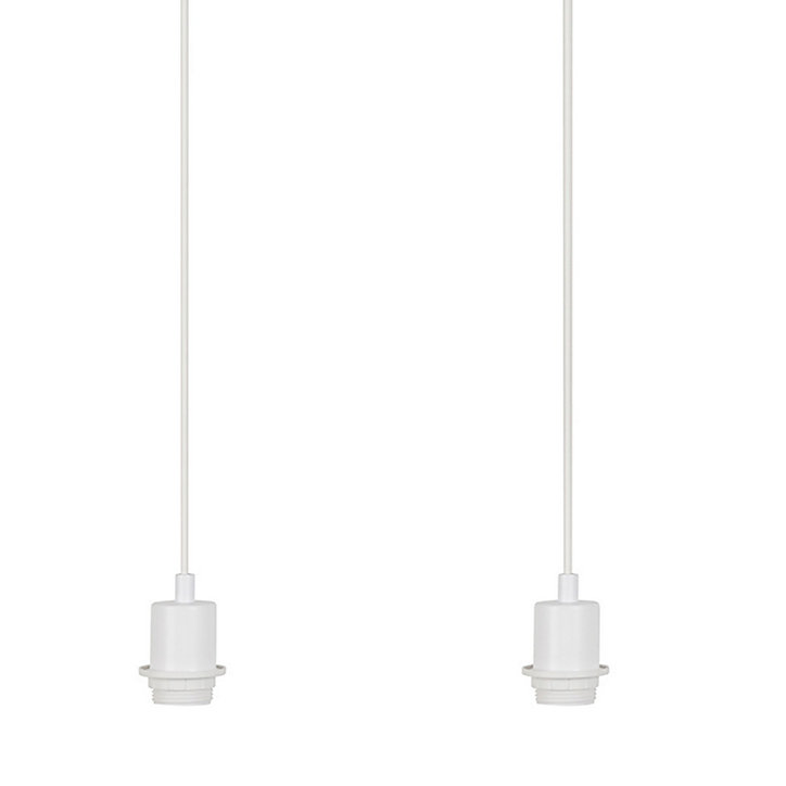 Monture Ibara Corep 2 lumières E27 IP20 blanc l.30 x H.88,5 x p.5 cm