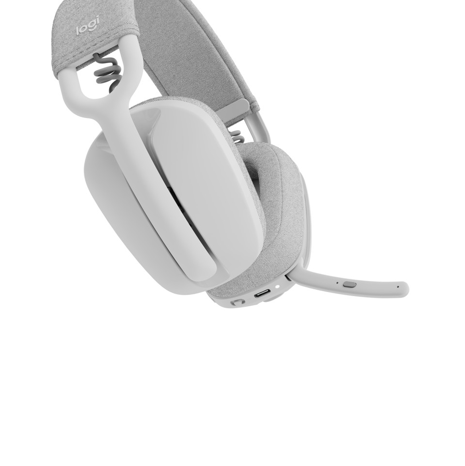 Logitech Zone Vibe 100 Trådløse over-ear letvægtshøretelefoner med støjreducerende mikrofon - OFF WHITE