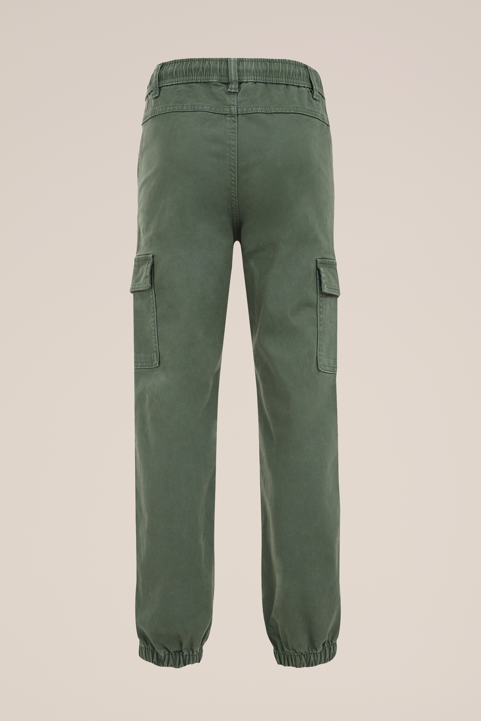 Jongens regular fit cargobroek WE Fashion Legergroen