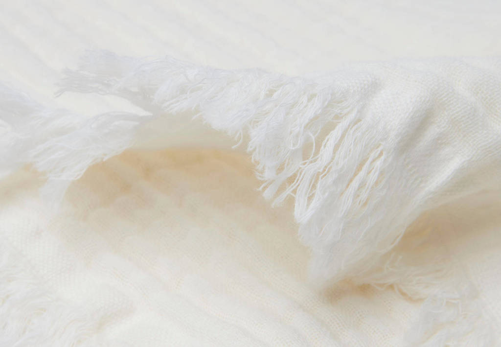 baby ledikantdeken Muslin 120x120cm Ivory