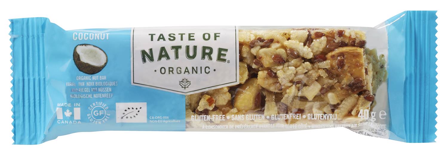 TASTE OF NATURE Riegel Coconut 40 g