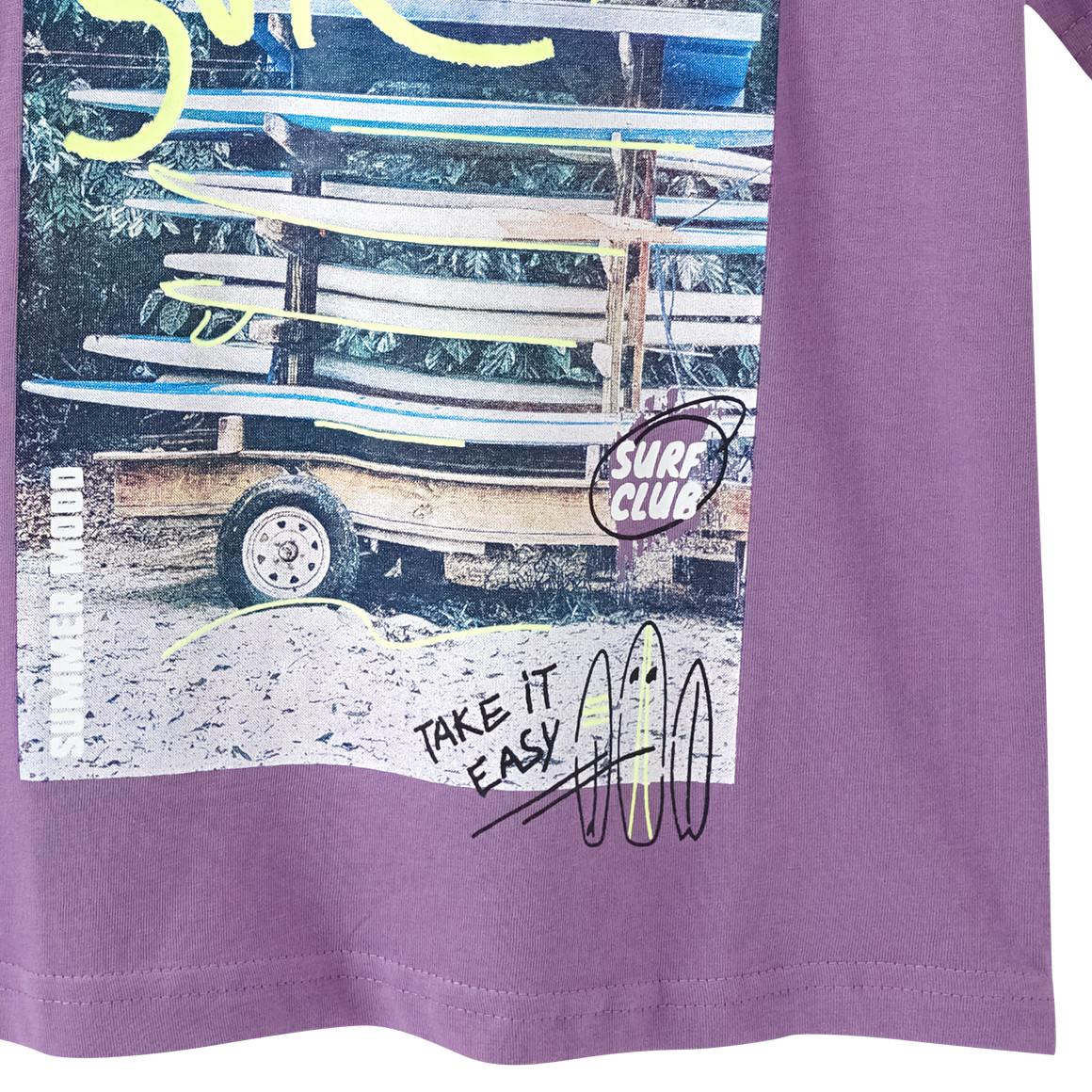 Topolino Jungen T-Shirt mit Foto-Print lila