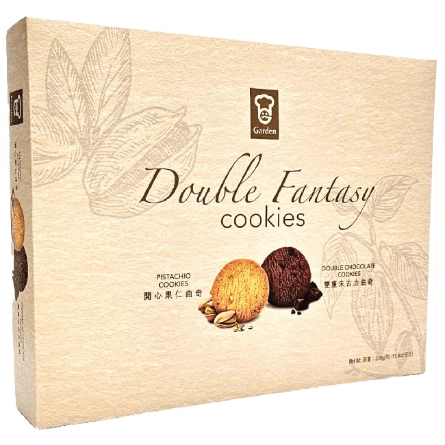 Garden Double Fantasy Koekjes Chocolade & Pistache 338g