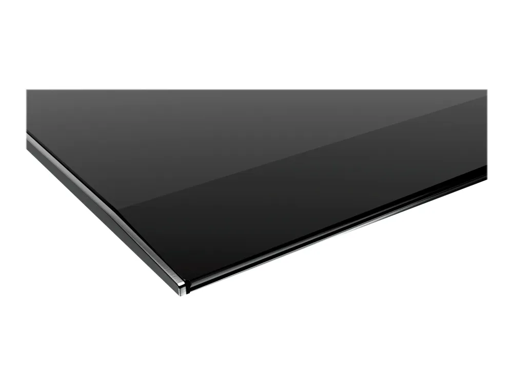 Siemens iQ300 ET375FFP1E - Keramisk kogeplade - 2 plader - Niche - bredde: 27 cm - dybde: 49 cm - med rustfrit stål-sidepynt, - med facetteret frontkant - børstet aluminium/sort