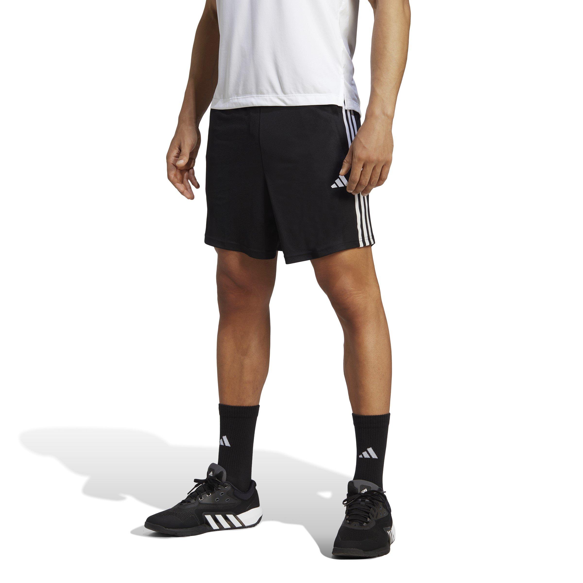 adidas 3 Stripe Essentials Pique Training Shorts Mens