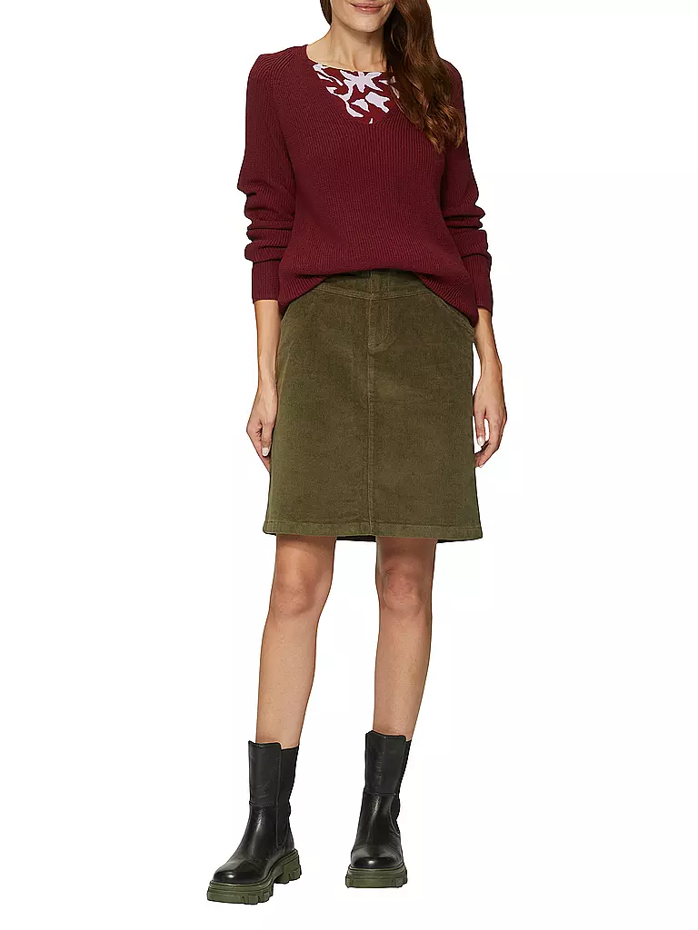S.OLIVER Pullover  dunkelrot