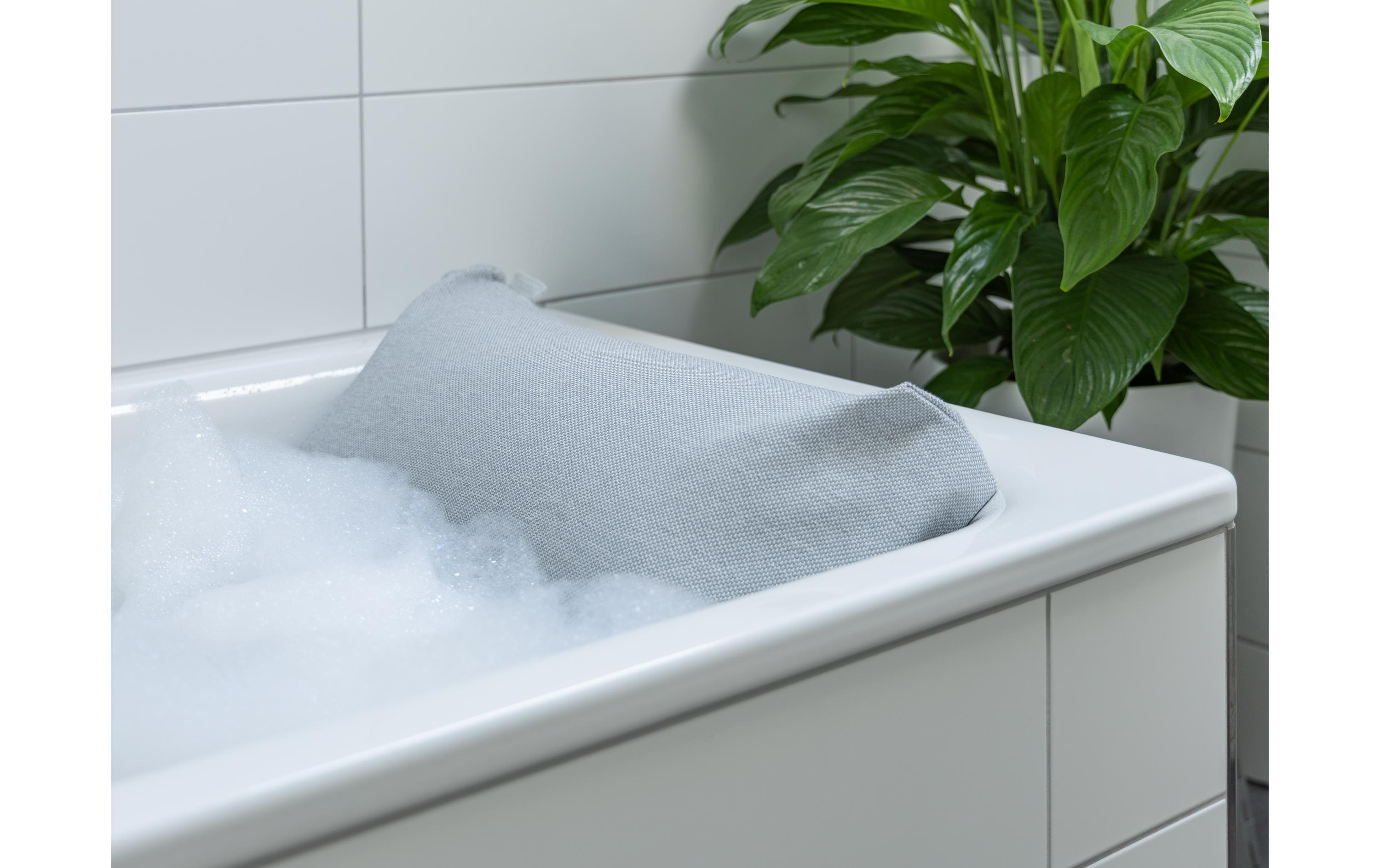 Badekissen 30 x 60 x 20 cm, GrauBadewannenkissen