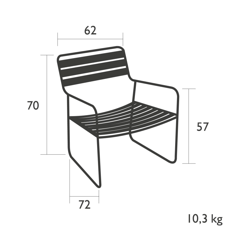 Fermob Surprising Teak fauteuil Nutmeg