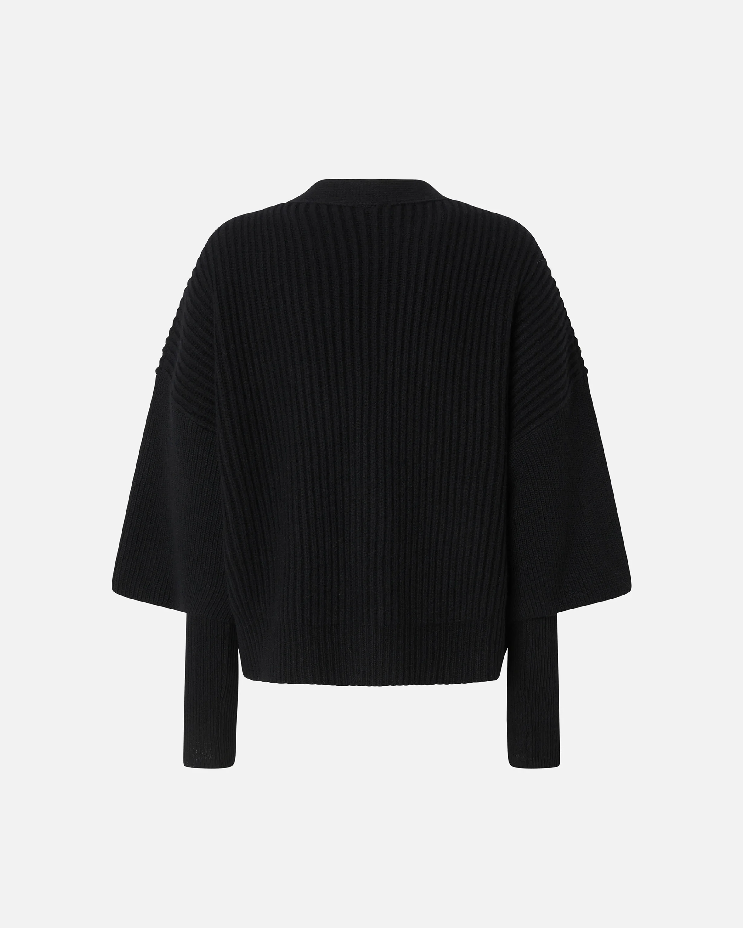 Cardigan côtelé | Noir