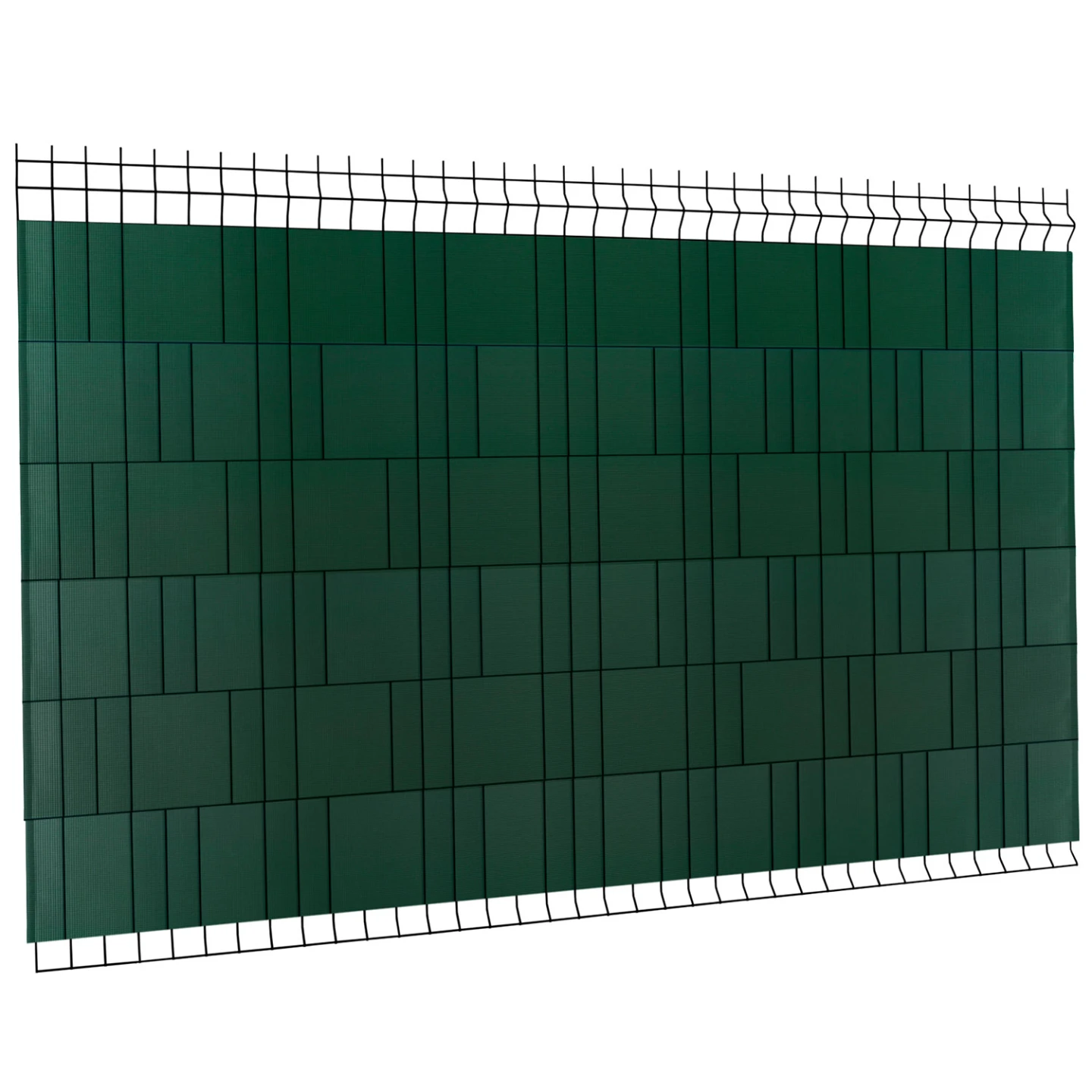 Kit de lamelles occultantes PVC souples vertes horizontales 35 M