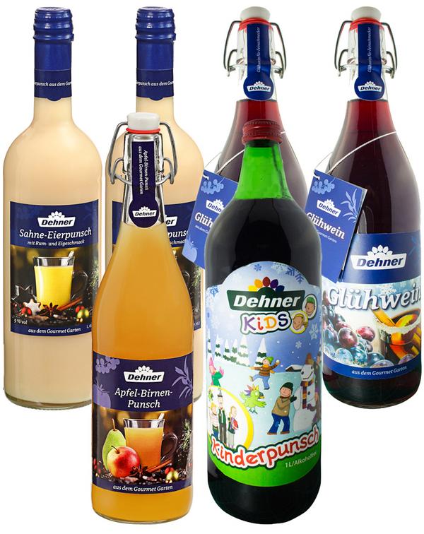 Dehner Glühwein + alkoholfreier Punsch,