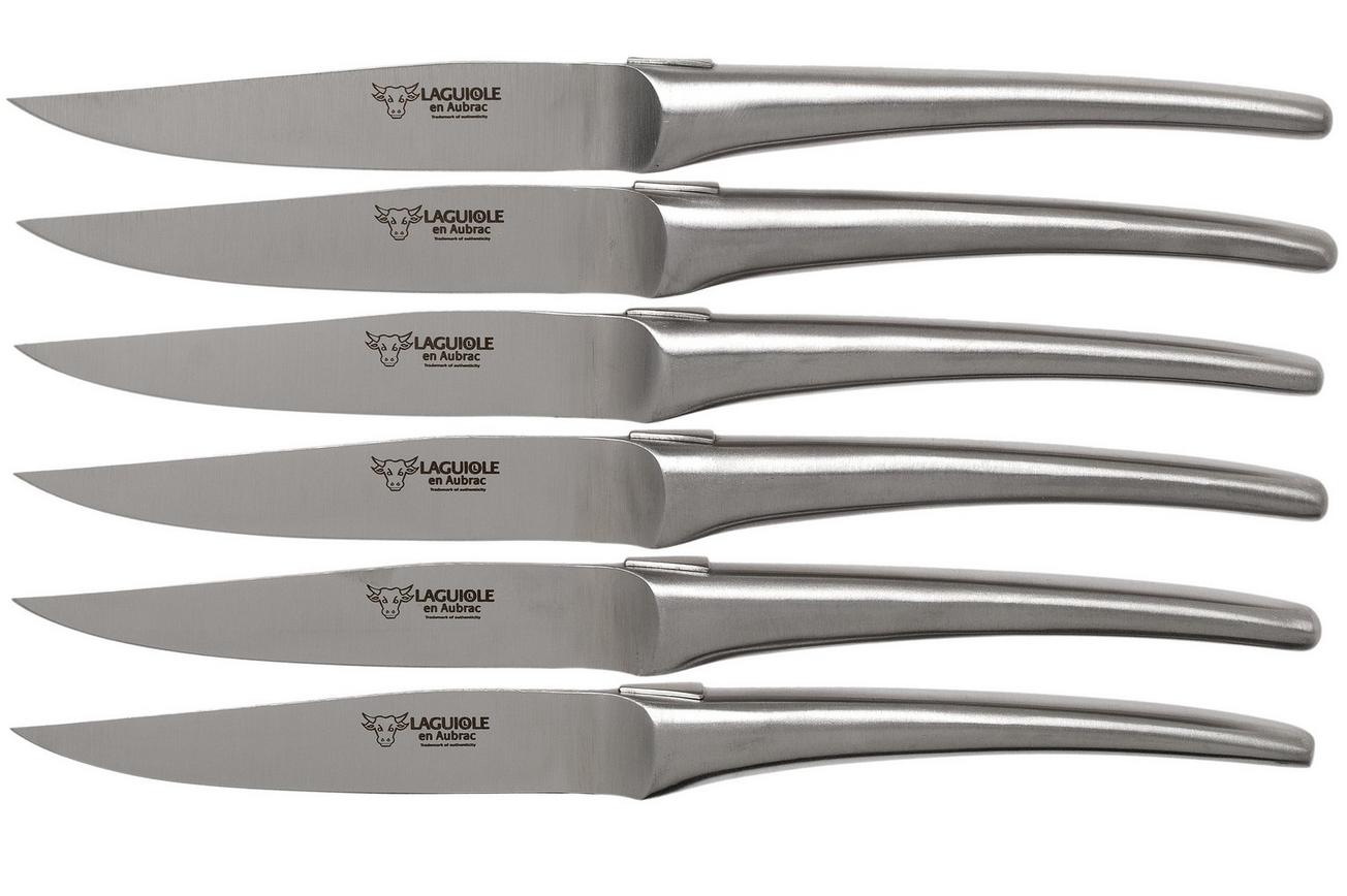 Laguiole en Aubrac Monobloc 6MC99XXI 6-delige steakmessenset
