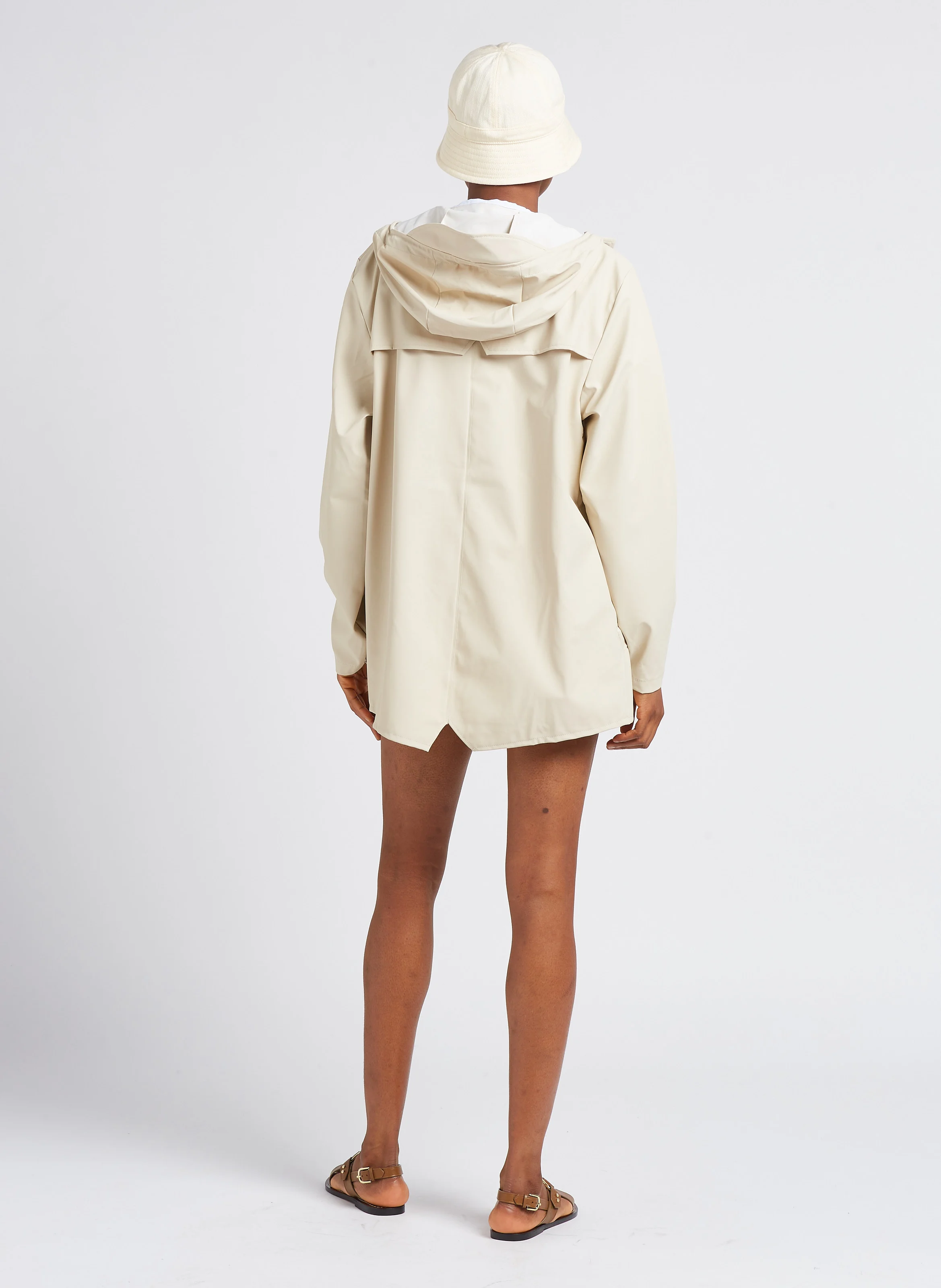 Coupe-vent imperméable à capuche | Beige