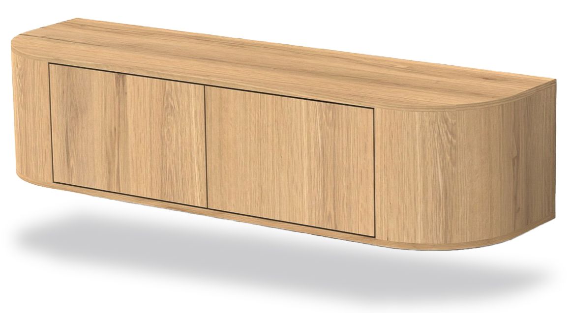 Hangend Tv-meubel Novero B140 x D35 x H33 cm