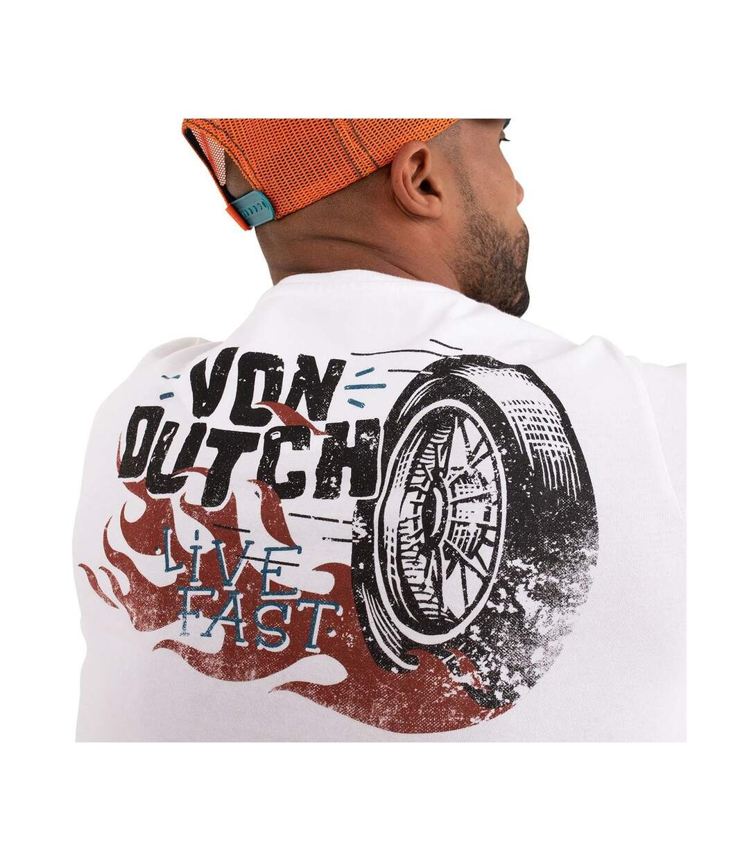 T-shirt col rond regular fit homme en coton Fast