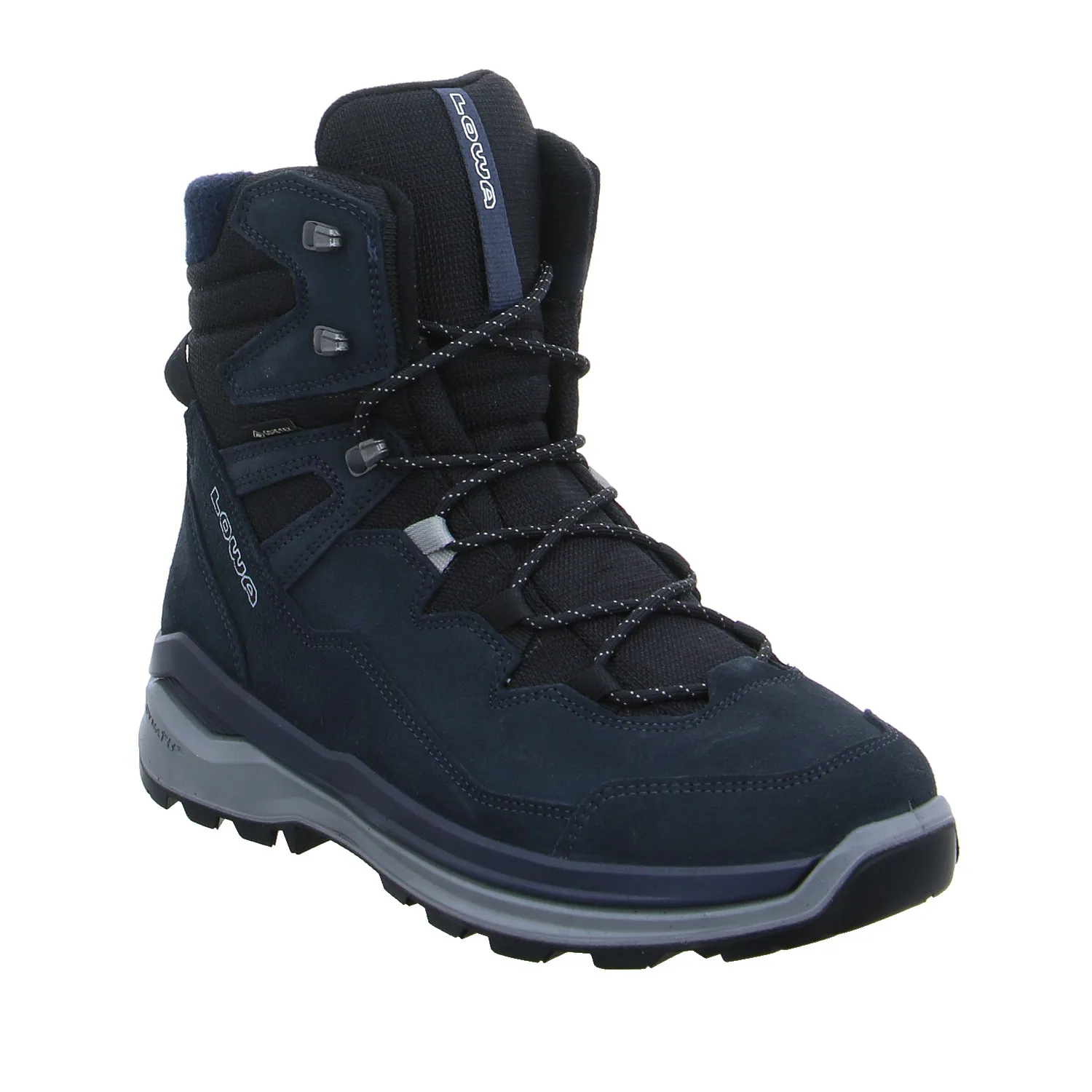 LOWA Snowboots Blau Leder