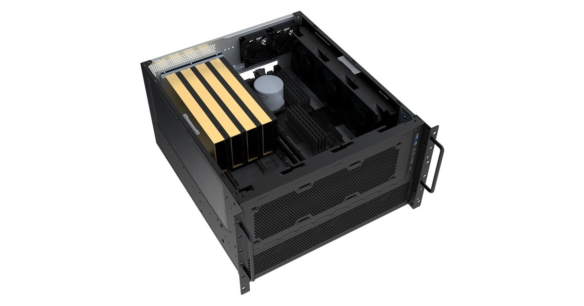 SilverStoneRM600 rack behuizing  (Zwart)