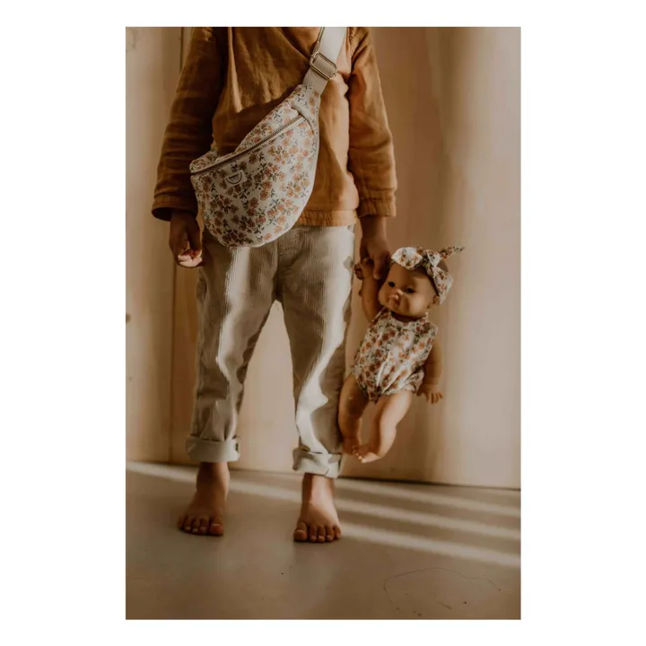 Bonjour Little Barboteuse et Headband pour Poupée Coton Bio | Ecru