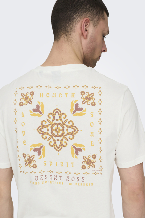 Only & Sons witte heren t-shirt