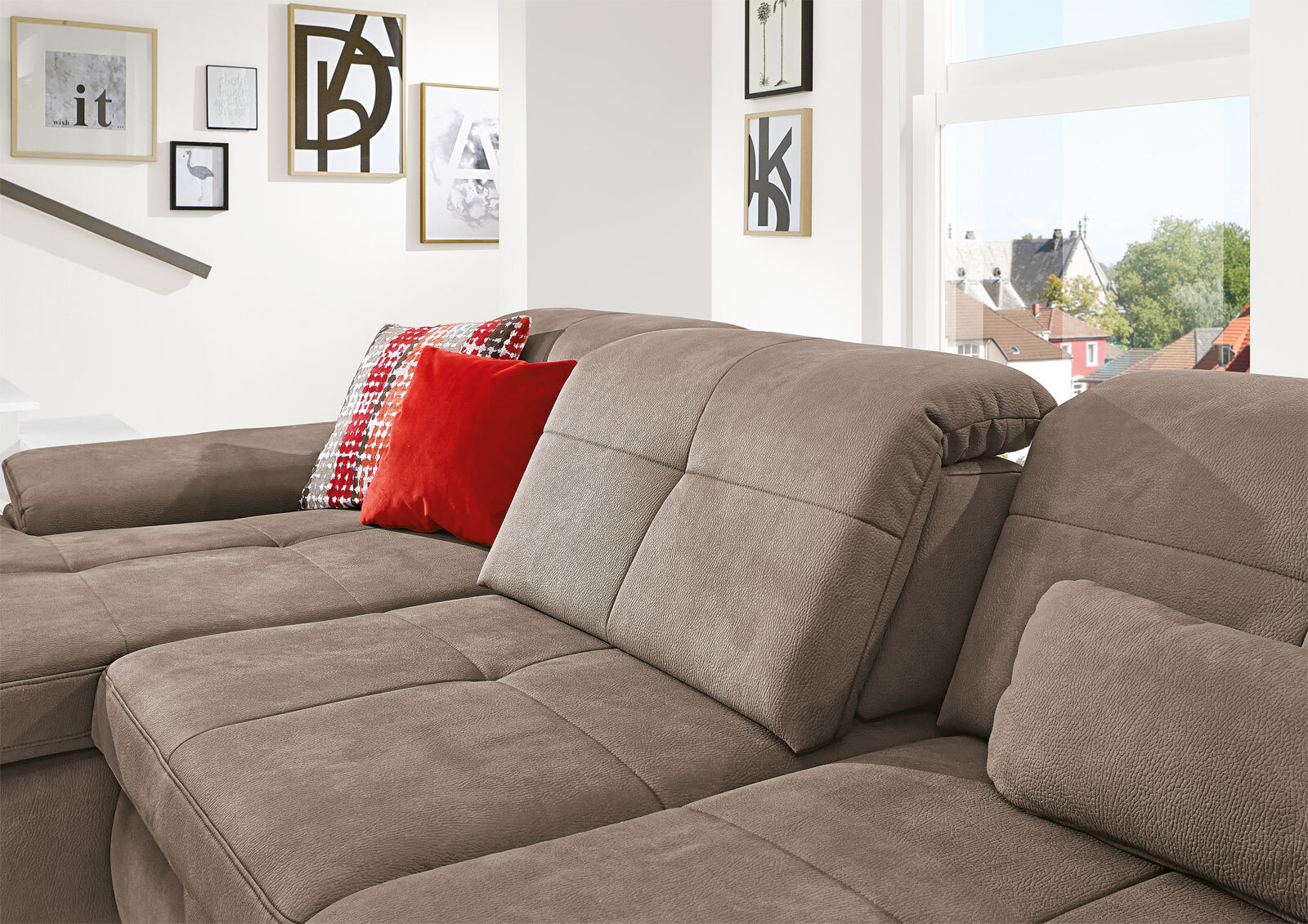 YoungLife Ecksofa CAPRI IV SF-L nougatbraun