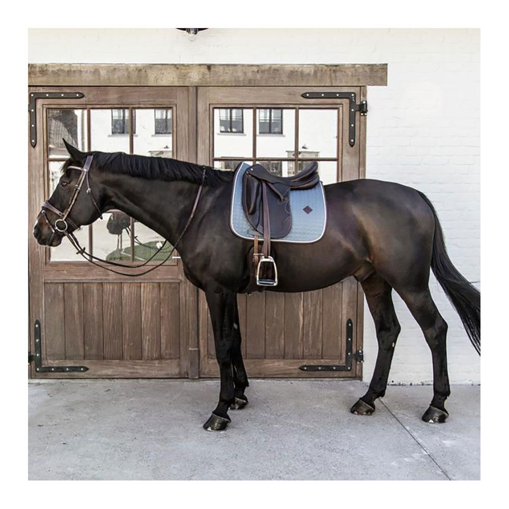 Kentucky CLASSIC LEATHER - Tapis dressage dusty blue